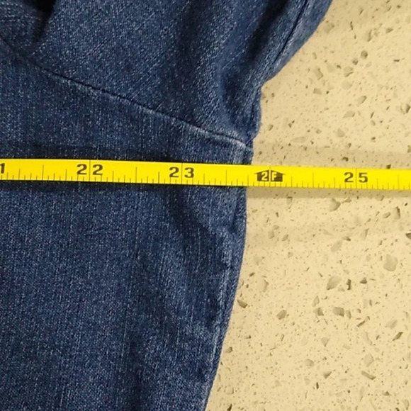 BACCINI CLASSIC TRUCKER SOFT DENIM JEAN JACKET SIZE 18/20/W - Picture 5 of 9